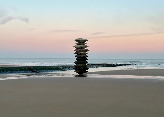 公寓 Luxury Seaview - Large Terrace- Swimming Pool - Parking 奥斯滕德